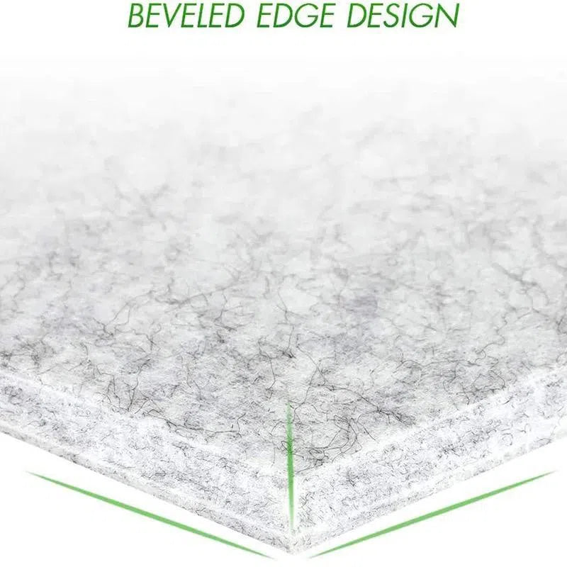HEXA Acoustic 3D Felt PET Wall Panels beveled edge design closeup RED DecorMania.eu
